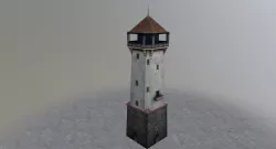 Karlovy Vary Diana Tower Low-poly  3D model