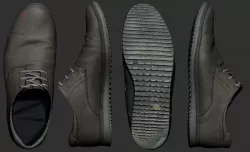 Leather shoe Low-poly  3D model