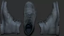 Leather shoe Low-poly  3D model