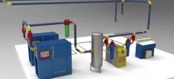 local compresseur,compressor room