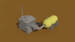 Low Poly Scifi Generator Low-poly  3D model