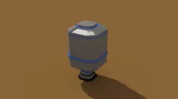 Low Poly Scifi Silo Low-poly  3D model