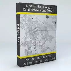 Medina Road Network and Streets 3D model