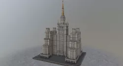 Moscow House Building58 Low-poly  3D model