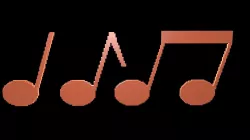 Musical notes voxel 1 3D model