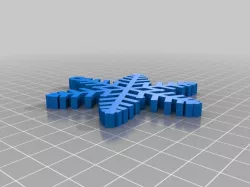 My Customized Parametric Snowflake Ornament