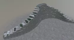 Nice Marina Baie Low-poly  3D model