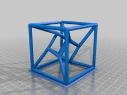 Parametric distorted tesseract