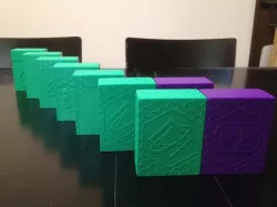 Parametric Scifi Deck Box With Two Netrunner Emblems