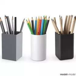 Pencils 3D model