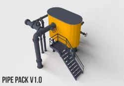 Pipe Pack V1 Low-poly  3D model