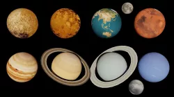Planets and Pluto 3D model