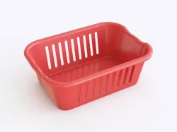 Plastic crate 01 3D model
