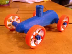 Rocket Car Snap-on Wheels - Dualstrusion