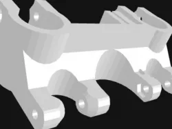 Rostock Carriage: Ball Ends, Screw LM8UU Mount and Belt Retainer