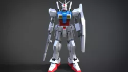 RX-78 GP01 Gundam-Full Burnen Low-poly  3D model