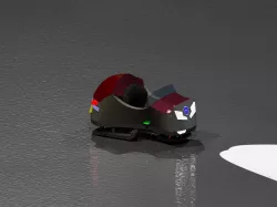 Santa's New Super sport cabriolet Electrical Sleigh 