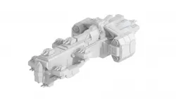 Sci-Fi Space Ship Low-poly  3D model