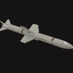 Selenia Aspide missile 3D model