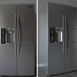 Side by Side Refrigerator 3D model