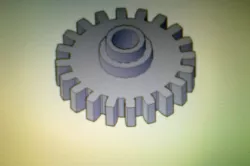 Simple spur in STL format