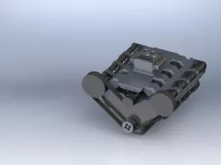 Small Scale V-8 Engine