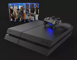 Sony PS4 Console and DualShock Controller 3D model