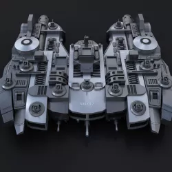 Space Craft Low-poly  3D model
