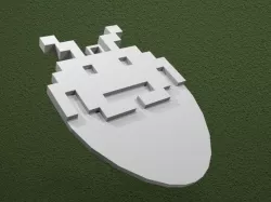 Space Invader Guitar Pick