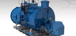 Steam Boiler with structural analysis, Catia V5