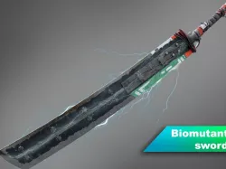 Sword - BioMutant Low-poly  3D model