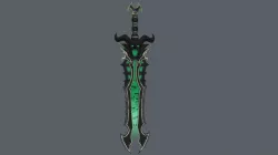 Sword of the Damned Low-poly  3D model