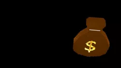 Symbols of money voxel 1 3D model
