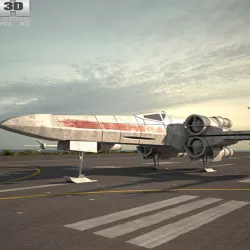 T-65 X-wing Fighter 3D model