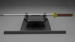 tang dao katana prototype 3D model