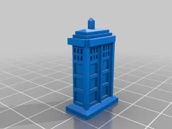 Tardis Topper - Stubby Mini Ring-a-thing