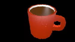 Tea cup voxel 1 3D model