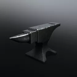 The ancient metal anvil 3D model