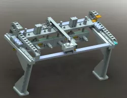 The gantry loading and unloading mechanism 3D model