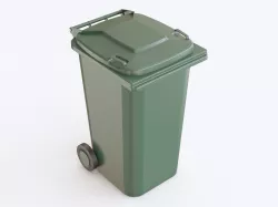 Trash bin plastic 3D model