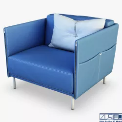 Trench armchair 3D model