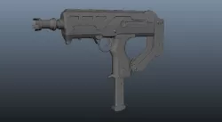 UZI gun model 3D model