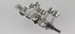 V12  Crankshaft with pistons & Connecting Rods 