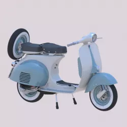 Vespa 50s 3D print model 3D model