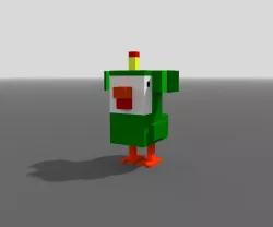 Voxel Katamari Chicken Low-poly  3D model