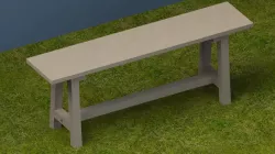 wooden bench