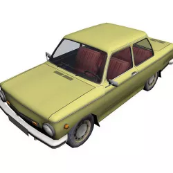 zaz 968  Low-poly  3D model