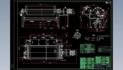 1000x2400 drum type magnetic separator complete set of drawings 3D model
