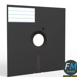 8 inch floppy disk 3D model