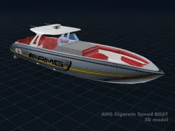 AMG Cigarette Speed BOAT 3D model